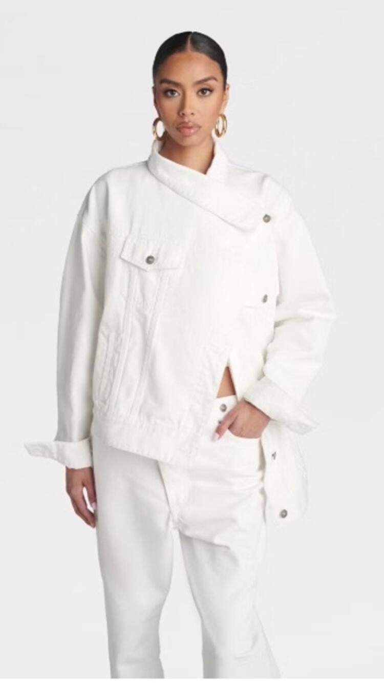 KBB by KAHLANA Women's 'The Asym Denim Jacket'